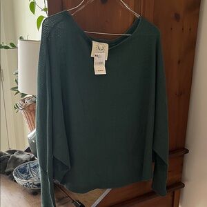 Fantastic Fawn Forest Green Knit Top